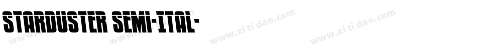 Starduster Semi-Ital字体转换